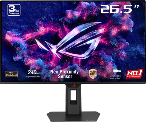 ASUS ROG Strix OLED XG27AQDMESZ 27" QHD 240Hz FreeSync Premium OLED Gaming Monitor