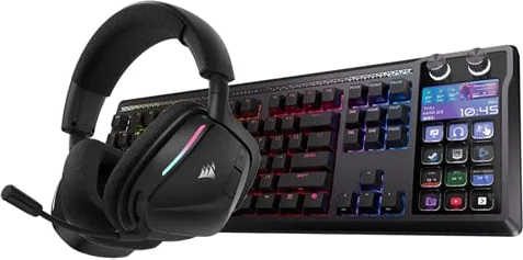 CORSAIR GALLEON 100 SD Mechanical Keyboard + VOID WIRELESS v2 Gaming Headset Carbon Bundle