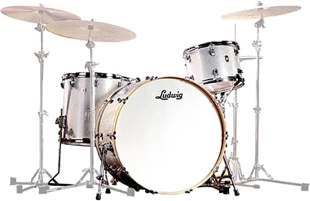 Ludwig Continental 22 4 Piece Silver Sparkle w/Snare