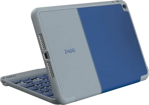 ZAGG Durable Folio Case with Bluetooth Keyboard for iPad Mini 4 Blue