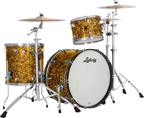 (Open Box) Ludwig NeuSonic 3pc 22" Shell Pack - Butterscotch Pearl