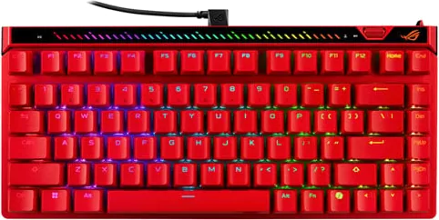 ASUS ROG Falchion ACE 75 HE Lava Red Wired HFX v2 Switches US Tenkeyless RGB Gaming Keyboard