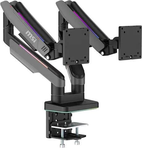 MSI MPG MT201DRG Fully Adjustable VESA-compatible 35-inch Gas Spring Dual Monitor Mount