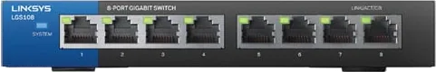 Linksys LGS108 Business 8-Port Gigabit Unmanaged Switch with QoS