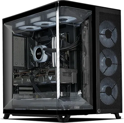3XS Vengeance Air RX 9070XT Ryzen 7 9850X3D