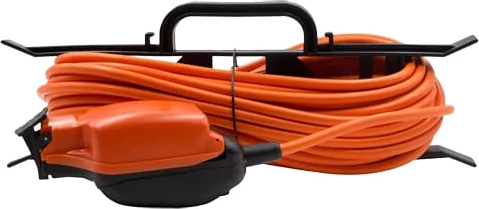 Tower 15 Metre 1 Socket Outdoor Extension Lead with H Frame Cable Tidy Orange