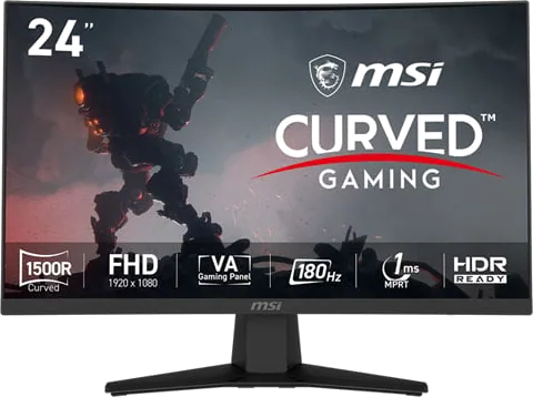 MSI MAG 244C 24" Full HD 180Hz Adaptive Sync Curved VA Gaming Monitor