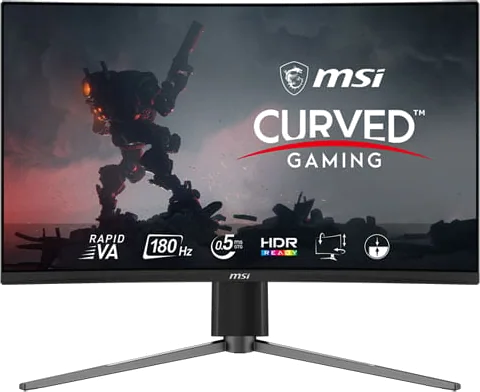 MSI MAG 27CQ6F 27" 180Hz Curved Adaptive Sync Gaming Monitor