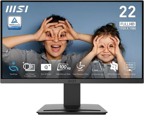 MSI 22" PRO MP223 E2, Full HD 100Hz VA EyesErgo Monitor