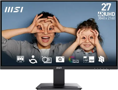 MSI PRO 27" MP273U 4K UHD IPS Monitor with Speakers