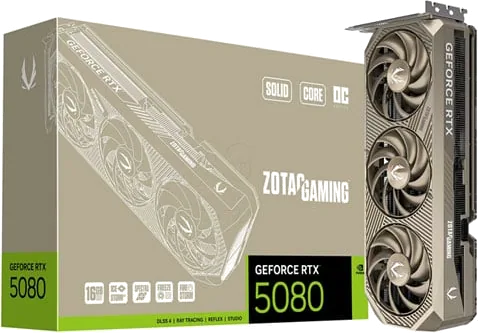 ZOTAC GeForce RTX 5080 SOLID CORE OC 20th Anniversary Edition