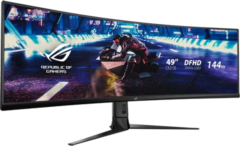 49" ASUS ROG Strix XG49VQ Super UW Curved, 1800R, VA, 3840x1080, HDR, 144Hz, FreeSync 2, 4ms, 3000:1, 450cd/m², HDMI/DP
