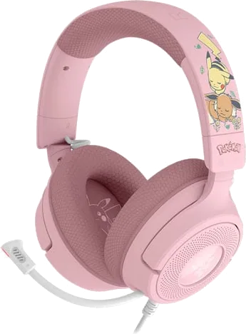 Razer Kraken V4 X Wired Gaming Headset - Pokémon Pikachu & Eevee Edition
