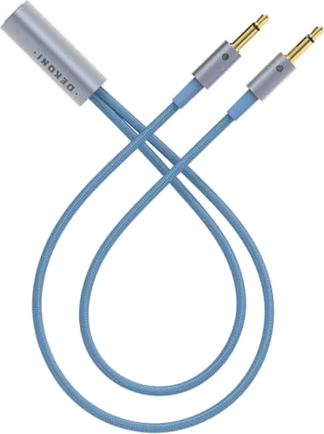 Dekoni Ensemble Y-Split 3.5mm Plugs Cloth Cable