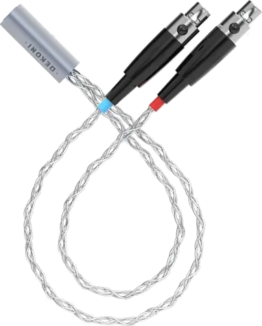 Dekoni Ensemble Y-Split Mini XLR Plugs Braided Cable