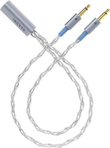 Dekoni Ensemble Y-Split 3.5mm Plugs Braided Cable