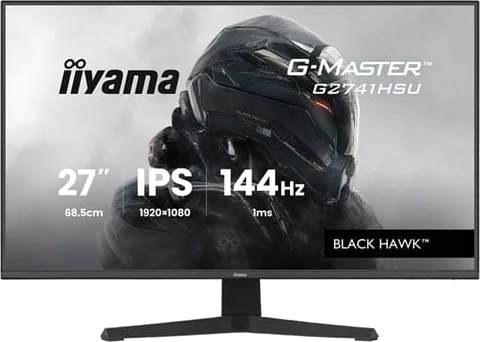 iiyama 27" G2741HSU-B1 G-Master BLACK HAWK 144Hz AMD FreeSync IPS Gaming Monitor