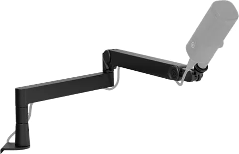 Elgato Wave Mic Arm Pro, Low Profile Desk Stand, Gas Spring Suspension, Smooth and Silent, With Customizable Hinge Caps