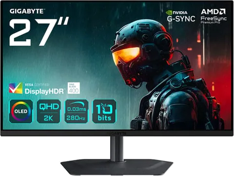 Gigabyte AORUS 27" MO27Q2A QHD 280Hz FreeSync Premium Pro QD-OLED Monitor