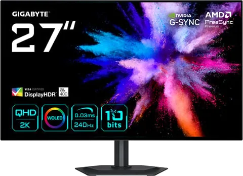 Gigabyte GO27Q24G 27" QHD 240Hz WOLED FreeSync Premium Gaming Monitor