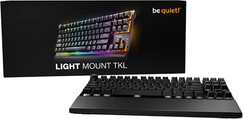 be quiet! Light Mount TKL Silent Linear UK Tenkeyless RGB Mechanical Gaming Keyboard