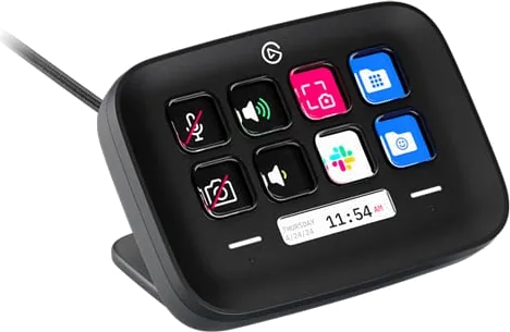 Elgato Stream Deck Neo Black 8 Key Customisable LCD Content Creation Controller