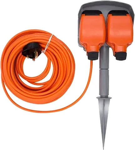 Tower 15 Metre 2 Socket Garden Spike Lead
