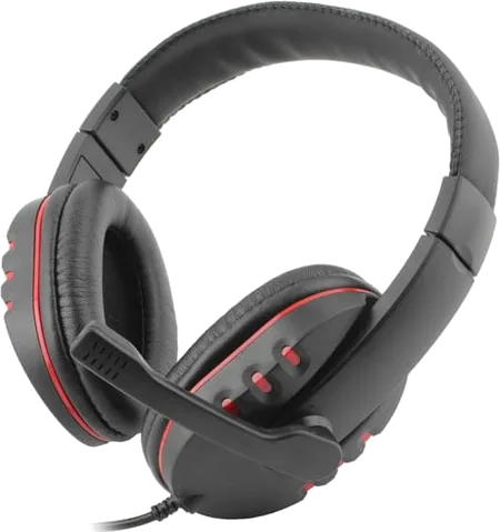 Xclio Gaming & Office Headset with Microphone 3.5mm Jacks Black/Red