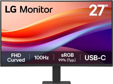 LG 27" 27U421A-B FHD 100Hz Curved Business Monitor