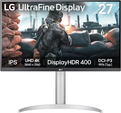 LG 27" 27UP650K-W 4K Ultra HD IPS HD400 Gaming Monitor
