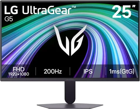 LG UltraGear G5 25G523B-B 25" FHD 200Hz HDR10 IPS Gaming Monitor
