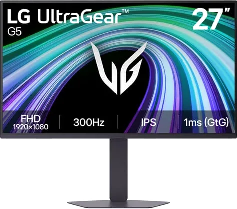 LG UltraGear G5 27G550B-B 27" FHD 300Hz HDR10 IPS Gaming Monitor