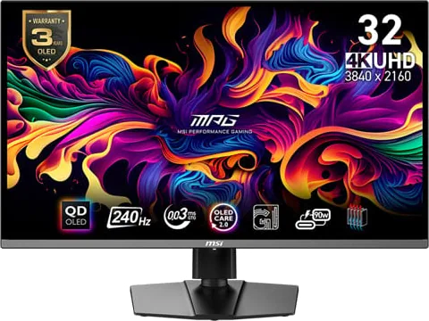 MSI 32" MPG 321URX QD-OLED UHD 240Hz Adaptive-Sync Monitor