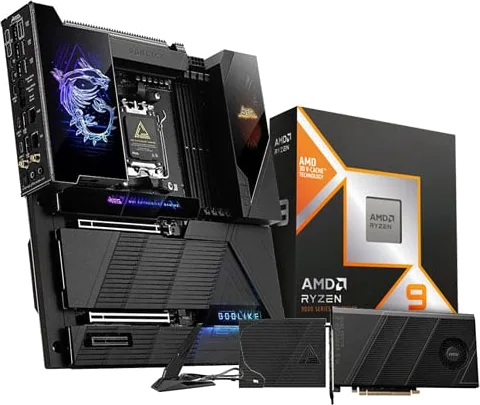 MSI MEG X870E Godlike + AMD 9950X3D CPU Bundle