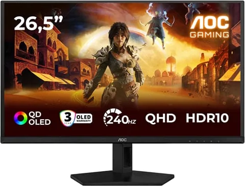 AOC Q27G41ZDF 26.5" QHD 240Hz G-Sync Compatible QD-OLED Gaming Monitor