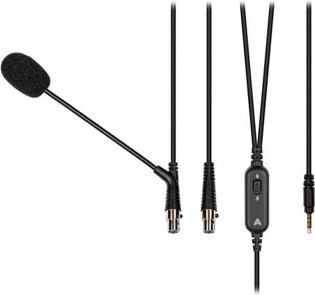 Audeze LCD Boom mic cable with splitter adapter