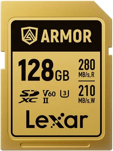 Lexar Armor Gold Stainless Steel SDXC Card