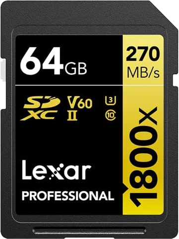 Lexar Professional 1800x SDXC Gold Series