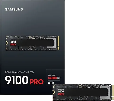 Samsung 9100 PRO PCIe 5.0 M.2 NVMe 2.0 SSD