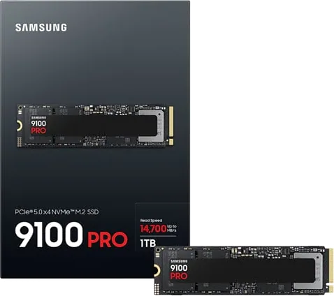 Samsung 9100 PRO PCIe 5.0 NVMe 2.0 M.2 SSD